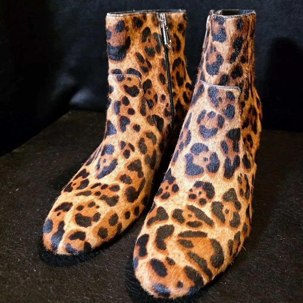 Botkier Leopard Print Ankle Booties Womens 6 - Picture 4 of 11